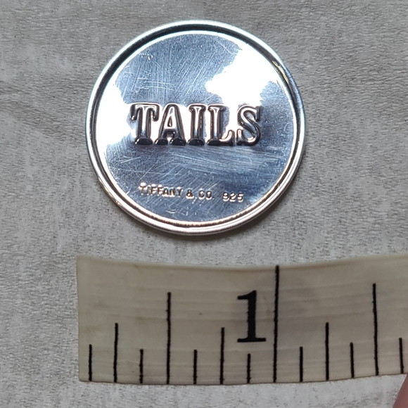 Tiffany & Co. Heads and Tails Coin Sterling Silver 925 Rare Collectible - Picture 6 of 6